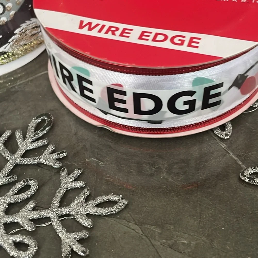 Festive Wire Edge Ribbon Set - Picture 6 of 7